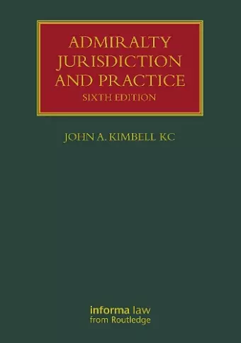 Admiralty Jurisdiction and Practice cover