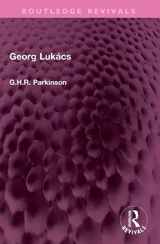 Georg Lukács cover