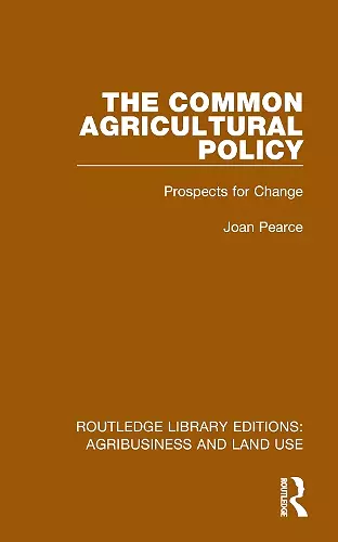 The Common Agricultural Policy cover