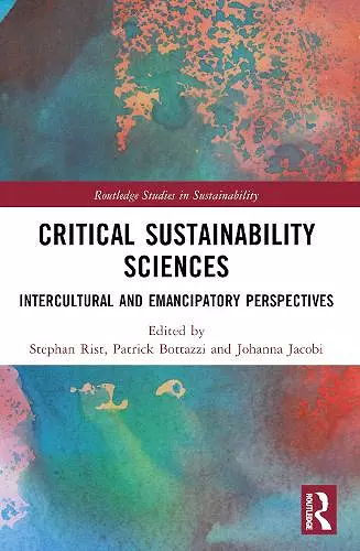 Critical Sustainability Sciences cover