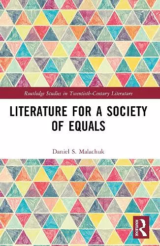 Literature for a Society of Equals cover