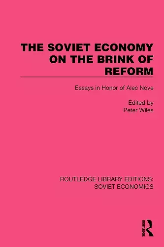 The Soviet Economy on the Brink of Reform cover