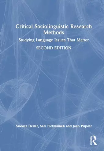 Critical Sociolinguistic Research Methods cover