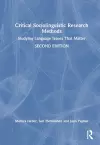 Critical Sociolinguistic Research Methods cover