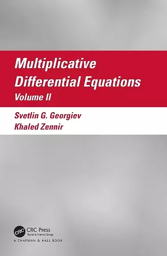 Multiplicative Differential Equations cover