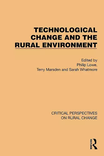 Technological Change and the Rural Environment cover