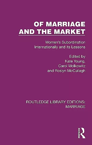 Of Marriage and the Market cover