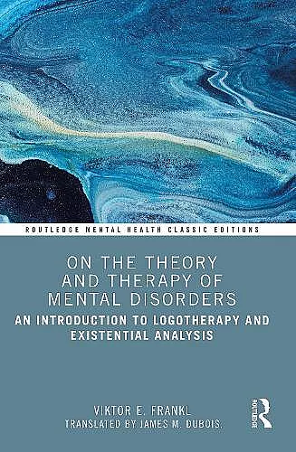 On the Theory and Therapy of Mental Disorders cover