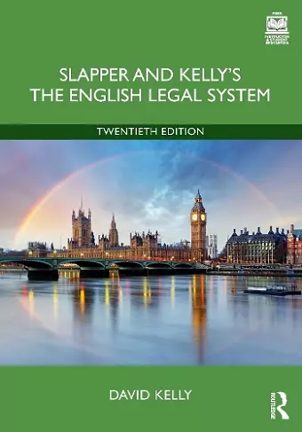 Slapper and Kelly's The English Legal System cover