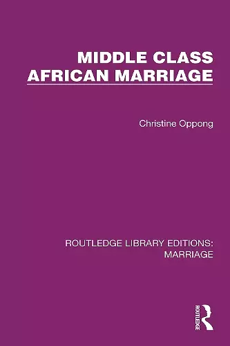 Middle Class African Marriage cover
