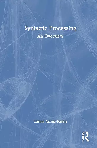 Syntactic Processing cover