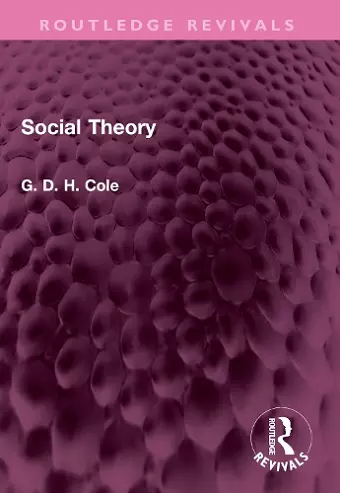 Social Theory cover