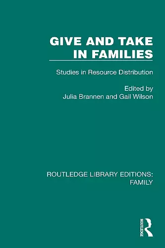 Give and Take in Families cover
