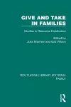 Give and Take in Families cover