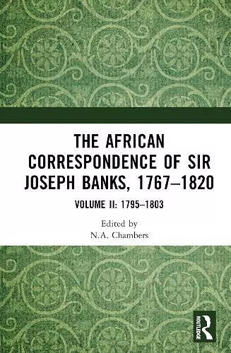 The African Correspondence of Sir Joseph Banks, 1767–1820 cover