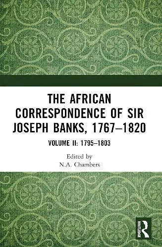 The African Correspondence of Sir Joseph Banks, 1767–1820 cover