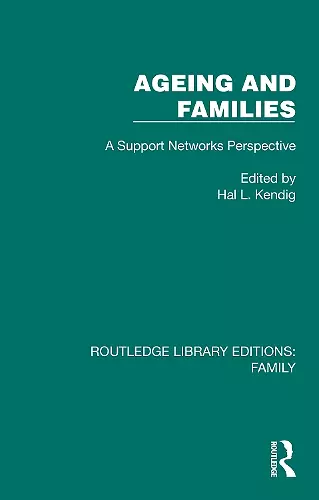 Ageing and Families cover