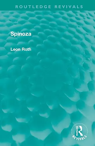 Spinoza cover