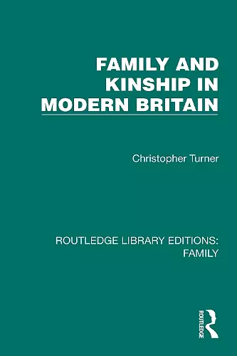 Family and Kinship in Modern Britain cover