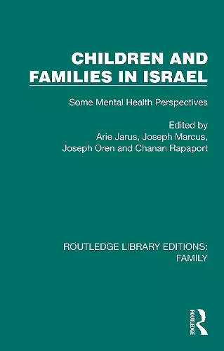 Children and Families in Israel cover