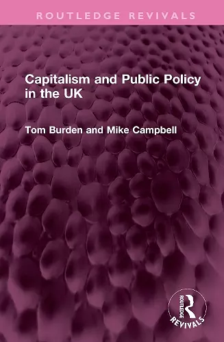 Capitalism and Public Policy in the UK cover