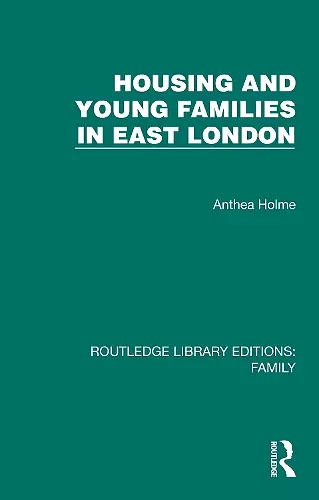 Housing and Young Families in East London cover