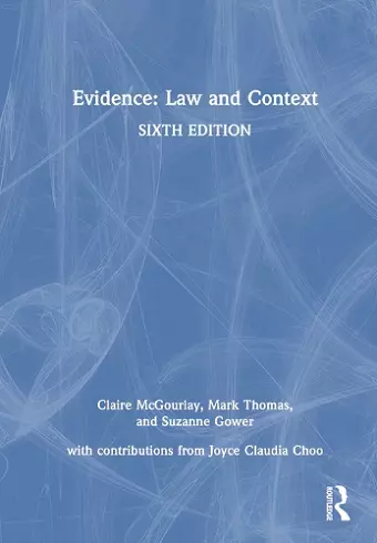 Evidence: Law and Context cover