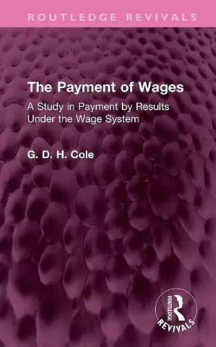 The Payment of Wages cover