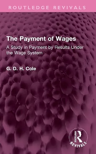The Payment of Wages cover