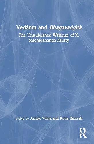 Vedānta and Bhagavadgītā cover