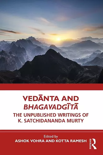 Vedānta and Bhagavadgītā cover