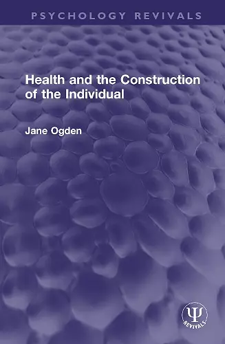 Health and the Construction of the Individual cover