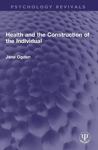 Health and the Construction of the Individual cover