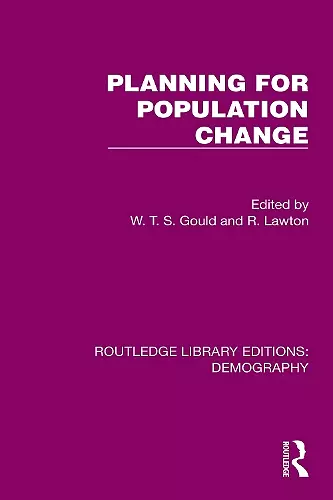 Planning for Population Change cover