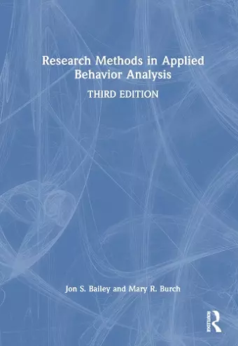 Research Methods in Applied Behavior Analysis cover
