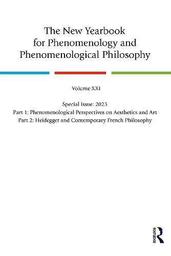 The New Yearbook for Phenomenology and Phenomenological Philosophy cover