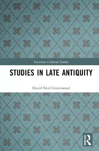 Studies in Late Antiquity cover