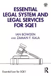 Essential Legal System and Legal Services for SQE1 cover