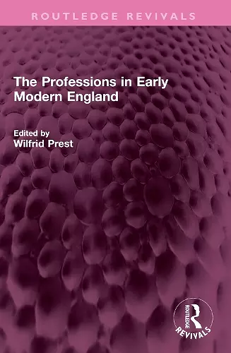 The Professions in Early Modern England cover