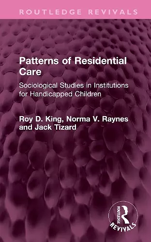 Patterns of Residential Care cover