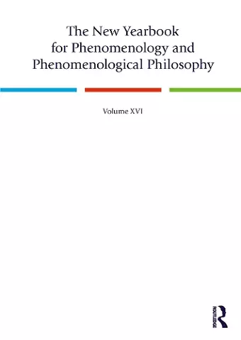 The New Yearbook for Phenomenology and Phenomenological Philosophy cover