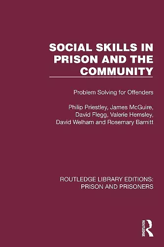 Social Skills in Prison and the Community cover