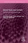 Social Texts and Context cover