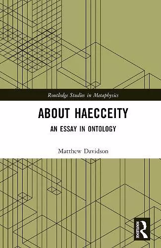 About Haecceity cover