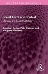 Social Texts and Context cover