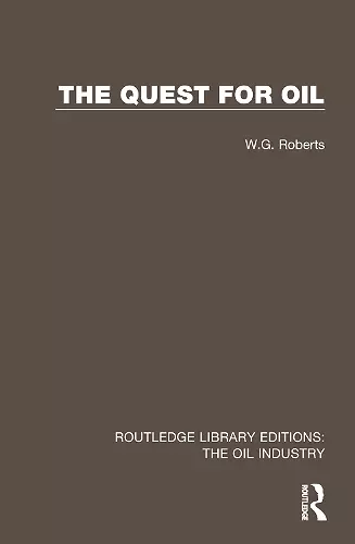 The Quest for Oil cover