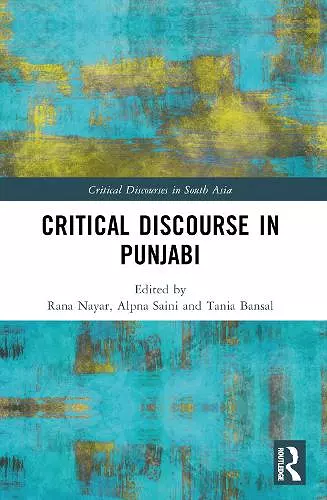 Critical Discourse in Punjabi cover