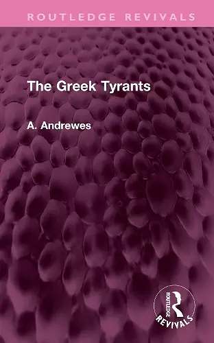 The Greek Tyrants cover