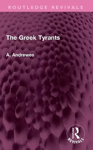 The Greek Tyrants cover