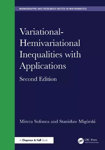 Variational-Hemivariational Inequalities with Applications cover